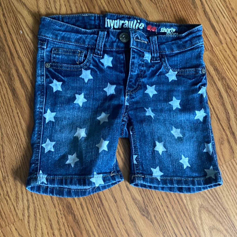 Star print kids short